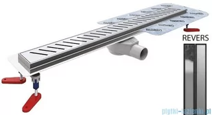 Wiper New Premium Revers Odpływ liniowy z kołnierzem 90 cm syfon drop 35 poler 500.0253.01.090 - Odpływy liniowe - miniaturka - grafika 1