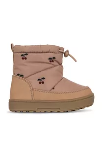 Buty dla dziewczynek - Konges Sløjd śniegowce dziecięce kolor różowy - grafika 1