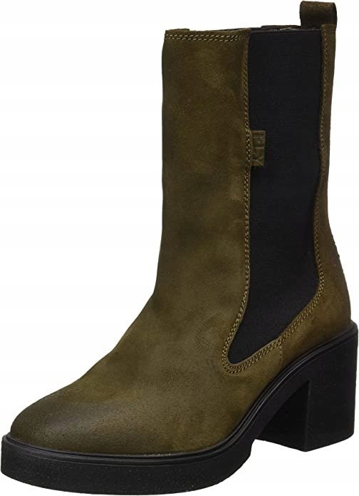 Fly London SIOU Chelsea buty damskie r.38 skóra zamszowa platforma 7cm
