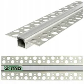 Akcesoria do oświetlenia - Profil aluminiowy do taśm Led do płyt karton-gips Gk Klosz 2m - miniaturka - grafika 1