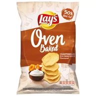 Chipsy - Lays Oven Baked Pieczone chipsy ziemniaczane o smaku kurek w śmietanowym sosie 125 g - miniaturka - grafika 1