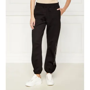 Karl Lagerfeld Spodnie dresowe | Regular Fit - Dresy damskie - miniaturka - grafika 1