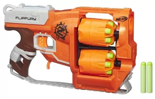 Hasbro pistolet ZOMBIE Strike Flipfury z 2 bębnami - Zabawki militarne - miniaturka - grafika 1