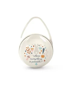 Suavinex Podwójne etui na smoczki Wonderland beżowy - Akcesoria do smoczków - miniaturka - grafika 1