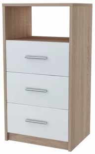 Komoda Szafka 3So Biały-Sonoma 40Cm Regał Szuflady - Komody - miniaturka - grafika 1