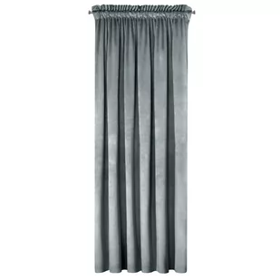Eurofirany Zasłona welwetowa Rosa 140x250 Stalowa ex-z-rosa-sta-140x250-przel - Zasłony - miniaturka - grafika 1
