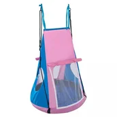Leżaczki i huśtawki - Spartan: Namiot do huśtawki gniazdowej - 95 cm, różowy - miniaturka - grafika 1