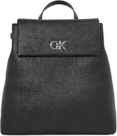 Plecaki - Calvin Klein Plecak damski z CONV STRAP_TEX, Ck Black, jeden rozmiar, Ck czarny, Rozmiar Uniwersalny - miniaturka - grafika 1