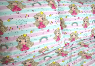 Komplet pościeli bawełnianej dla dziecka 100x160 cm  - Królewna - Pościel dla dzieci - miniaturka - grafika 1