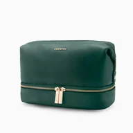 Kosmetyczki, organizery i kuferki - Kosmetyczka Damska Podróżna Duża Pojemna Zamek PUCCINI Zielona QML007-5D - miniaturka - grafika 1
