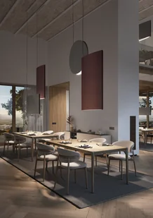 Okrągła, wisząca lampa Noren S/100 w ciemnoszarym kolorze z oświetleniem skierowanym w dół - Lampy sufitowe - miniaturka - grafika 1