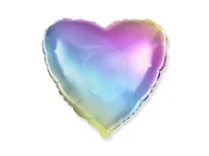 Balony i akcesoria - Flexmetal Balloons Balon foliowy serce ombre pastelowy - 46 cm - 1 szt. 201500GP - miniaturka - grafika 1