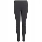 Legginsy - 140 cm Legginsy adidas 3S Leg Jr HB7937 szary 140 cm - miniaturka - grafika 1