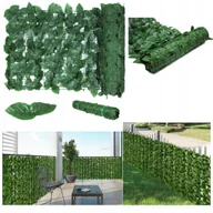 Sztuczne kwiaty - Sztuczny Żywopłot Mata Bluszcz Zielona Ściana Balkon 0,5M X 3M Jakość+Wysył - miniaturka - grafika 1