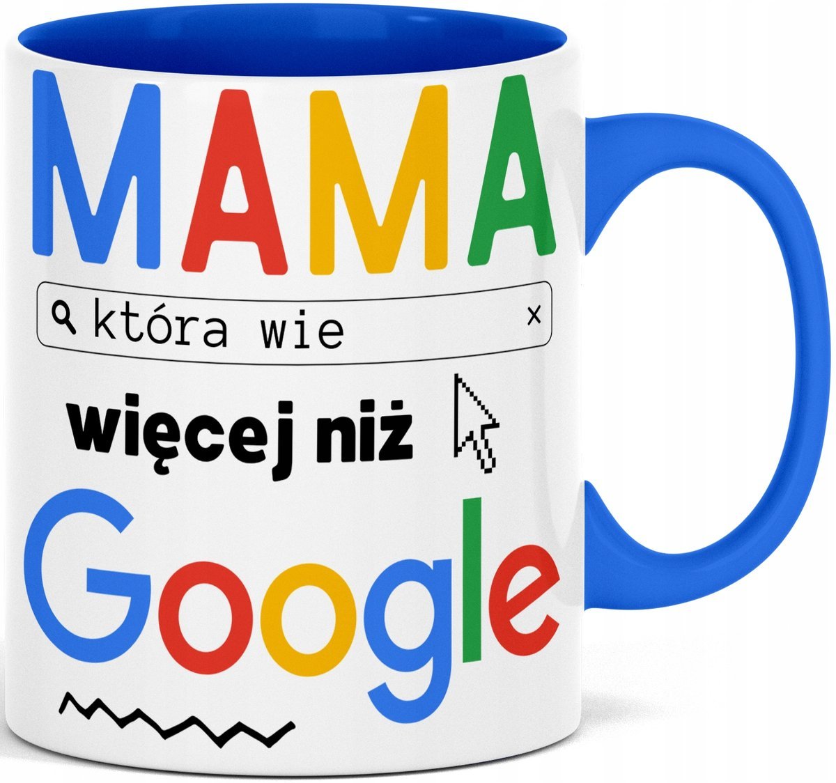 KUBEK DZIEŃ MAMY MATKI GOOGLE NAPIS ZABAWNY NADRUK DLA TEŚCIOWEJ 18 30 40