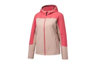 Kurtki i kamizelki sportowe damskie - CRIVIT Kurtka damska softshell ocieplana (M (40/42), Beżowy/czerwony) - miniaturka - grafika 1