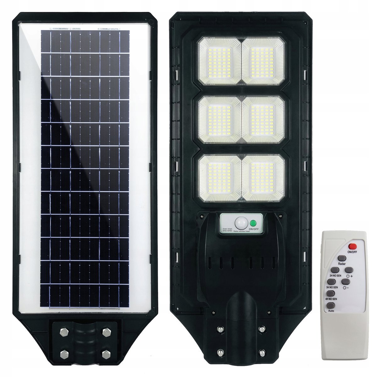 LAMPA SOLARNA ULICZNA 300W = 3000W LED Z CZUJNIKIEM RUCHU I ZMIERZCHU PILOT