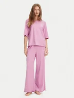 Piżamy damskie - United Colors Of Benetton Piżama 35VB3P03P Różowy Loose Fit - miniaturka - grafika 1