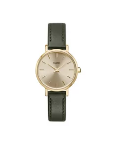 Zegarek Cluse Zegarek CW10503 Leather Dark Green, Gold Colour - - Zegarki damskie - miniaturka - grafika 1