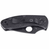Noże - Nóż Spyderco Ambitious Black FRN, Black Blade (C14 - miniaturka - grafika 1