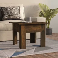 Ławy i stoliki kawowe - shumee Stolik kawowy przydymiony dąb 55x55x42 cm płyta wiórowa - miniaturka - grafika 1