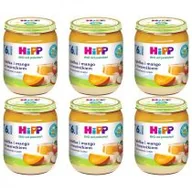 Desery dla dzieci - Hipp Jabłka i mango z twarożkiem po 6. miesiącu zestaw 6 x 160 g Bio - miniaturka - grafika 1
