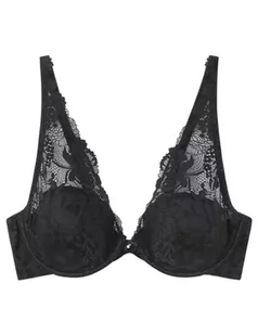 women'secret Biustonosz Intuitive Halter Wypełniony Koronka Czarny, damski, czarny, 95D - Biustonosze - miniaturka - grafika 1