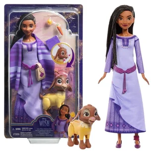Disney Wish Życzenie Asha Z Rosas Lalka Figurka Koziołek Valentino Zestaw Z Akcesoriami - Lalki dla dziewczynek - miniaturka - grafika 1