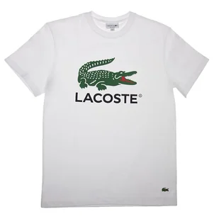 Koszulka Lacoste TH1285-001 - biała - Koszulki męskie - miniaturka - grafika 1