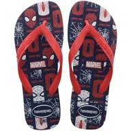 Koszulki i topy damskie - Havaianas Top Marvel Logomania, Klapki Unisex Dorosły, Blue Marine, 41/42 EU - miniaturka - grafika 1