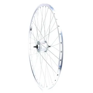 KOŁO 28 CALI PRZÓD Z PIASTĄ SHIMANO OBRĘCZ SREBRNA - Koła rowerowe - miniaturka - grafika 1