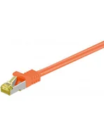Patchcordy - Goobay Kabel Sieciowy RJ45 91669 S/FTP CAT 7 25 m Pomarańczowy - miniaturka - grafika 1