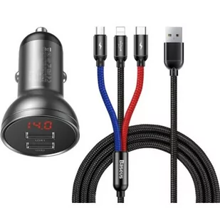 Baseus ładowarka 2xUSB i kabel 3w1 TZCCBX-0G baseus_20200131131800 - Ładowarki do telefonów - miniaturka - grafika 2