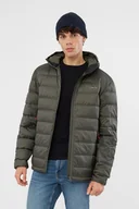 Kurtki i kamizelki sportowe męskie - Kurtka puchowa męska z kaczym wypełnieniem VIKING Rovi 7400 oliwkowy - miniaturka - grafika 1