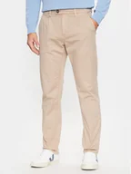 Spodnie męskie - Blend Spodnie materiałowe 20715744 Beżowy Regular Fit - miniaturka - grafika 1