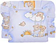 Kołdry i poduszki dla dzieci - Poduszka bawełniana jaś jasiek dziecięcy antyalergiczna 40x40cm - MIŚ NA DRABINCE - miniaturka - grafika 1