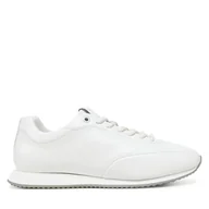 Sneakersy damskie - Sneakersy Calvin Klein Runner Lace Up - Lth HW0HW02396 Biały - miniaturka - grafika 1
