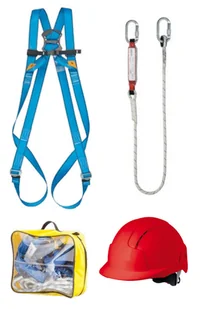 BASIC 3H - ZESTAW szelki P 03, amortyzator LB 101 + torba + KASK - M-XL, 2XL. - Akcesoria BHP - miniaturka - grafika 1