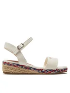 Buty dla dziewczynek - Tommy Hilfiger Espadryle T3A7-33283-1703100 M Biały - miniaturka - grafika 1