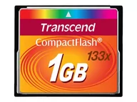 Karty pamięci - TRANSCEND TS1GCF133 Transcend Compact Flash 1GB High Speed 133x - miniaturka - grafika 1