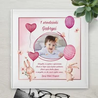Albumy fotograficzne - Duży album na zdjęcia z Twoim zdjęciem dla dziewczynki na roczek - miniaturka - grafika 1