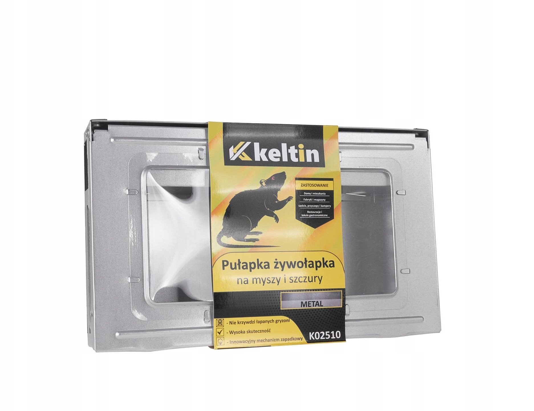 Pułapka żywołapka metalowa na myszy i szczury 20