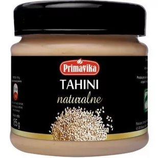 Primavika Tahini naturalne sezam prażony 100% 185 g TAHINI185G - Zdrowa żywność - miniaturka - grafika 1