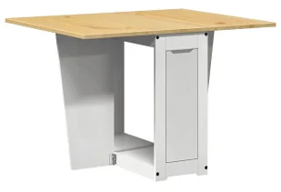 Składany stół z drewna sosnowego biały + miodowy brąz R3-E65 - Stoły - miniaturka - grafika 1