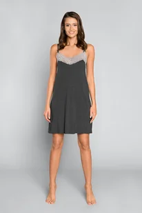 Italian Fashion Koszula nocna dam. SONATA wąs.ram. c.melanż r.3 - M - Bielizna nocna - miniaturka - grafika 1