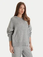 Bluzy damskie - Calvin Klein Underwear Bluza LV00QS7568 Szary Regular Fit - miniaturka - grafika 1