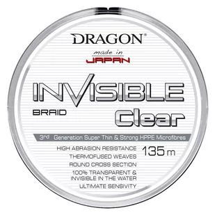 Plecionki Dragon Invisible Clear 135 M 0,06 Mm - Żyłki wędkarskie - miniaturka - grafika 1