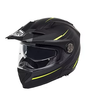 PREMIER HELMET X-TRAIL MO Y BM, BLACK/YELLOW FLUO, XXL - Kaski motocyklowe - miniaturka - grafika 1