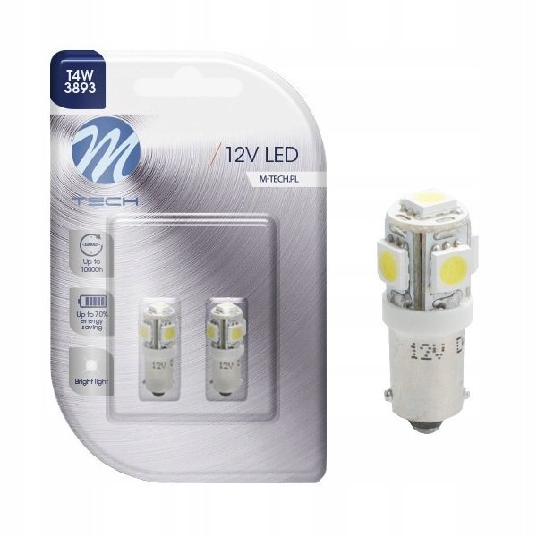 Żarówka T4w Led Retrofit Dioda Biała Ba9s M-tech