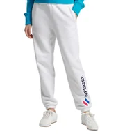 Spodnie damskie - Spodnie damskie Superdry Code Applique dresowe białe -M - miniaturka - grafika 1